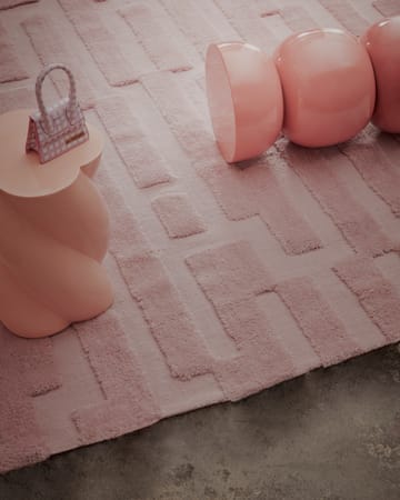 Bielke villamatto 190x290 cm - Pink - Tinted