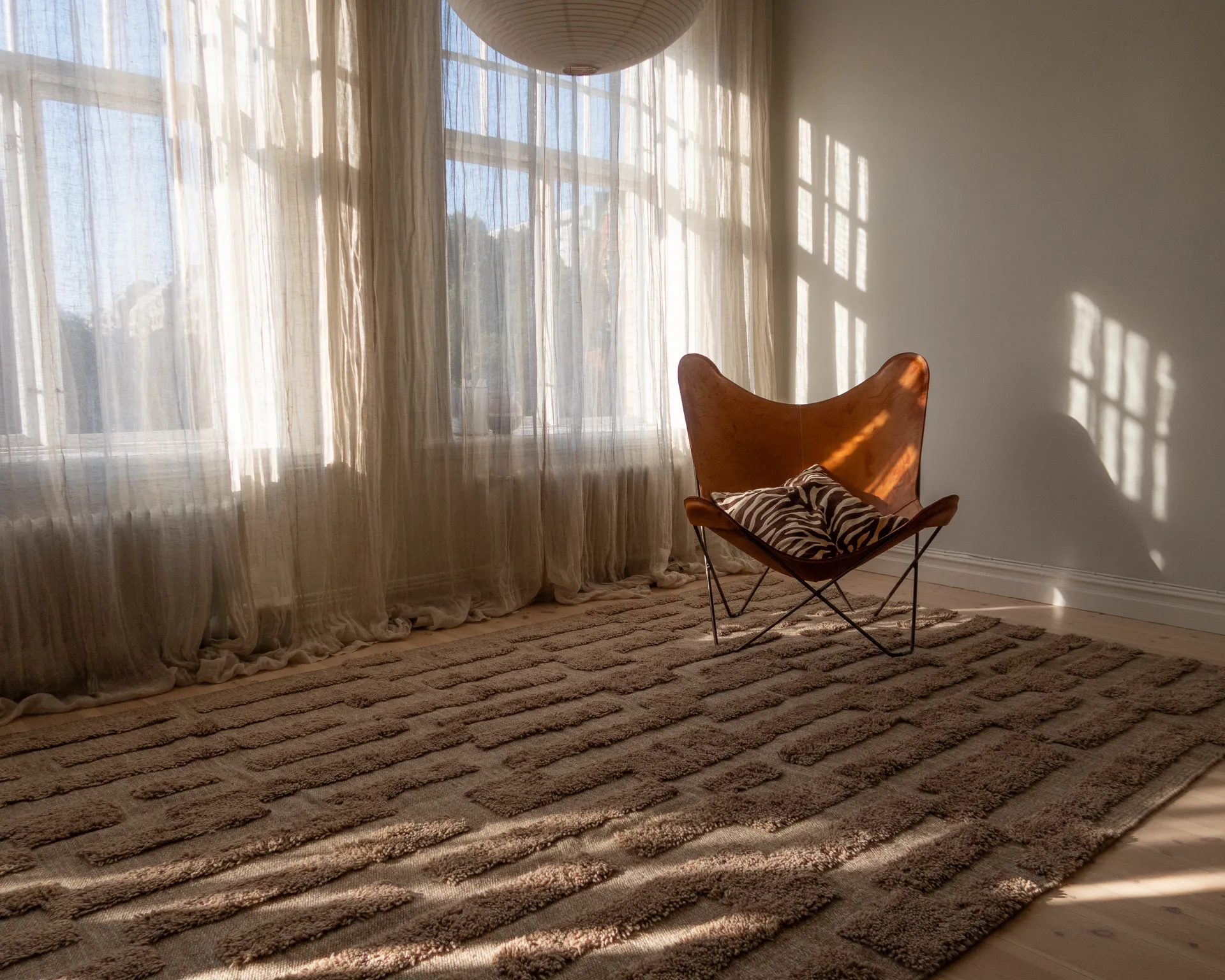 Bielke villamatto 200x300 cm., Dark beige Tinted