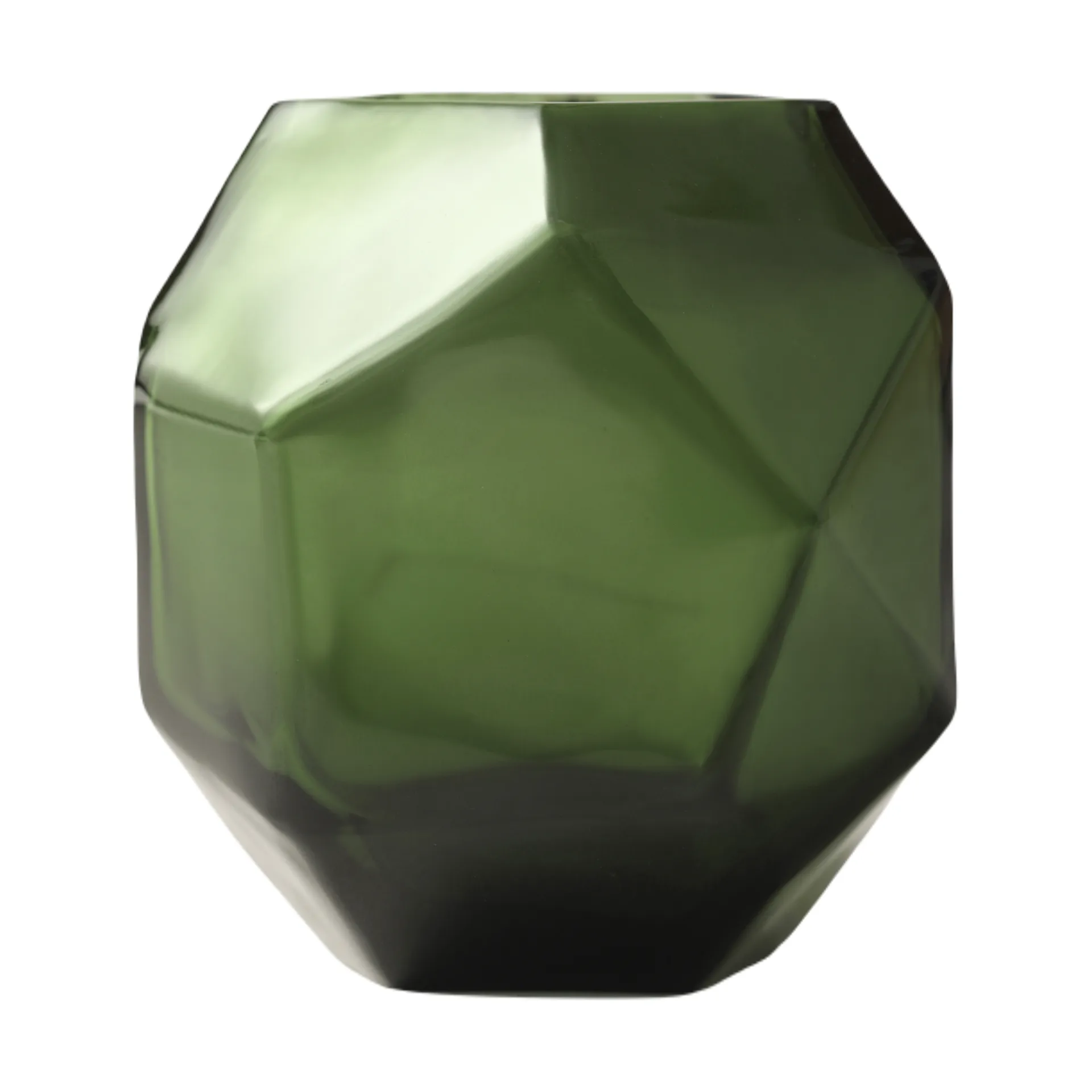 Bjork kynttilälyhty Ø9x10 cm, Green Tinted