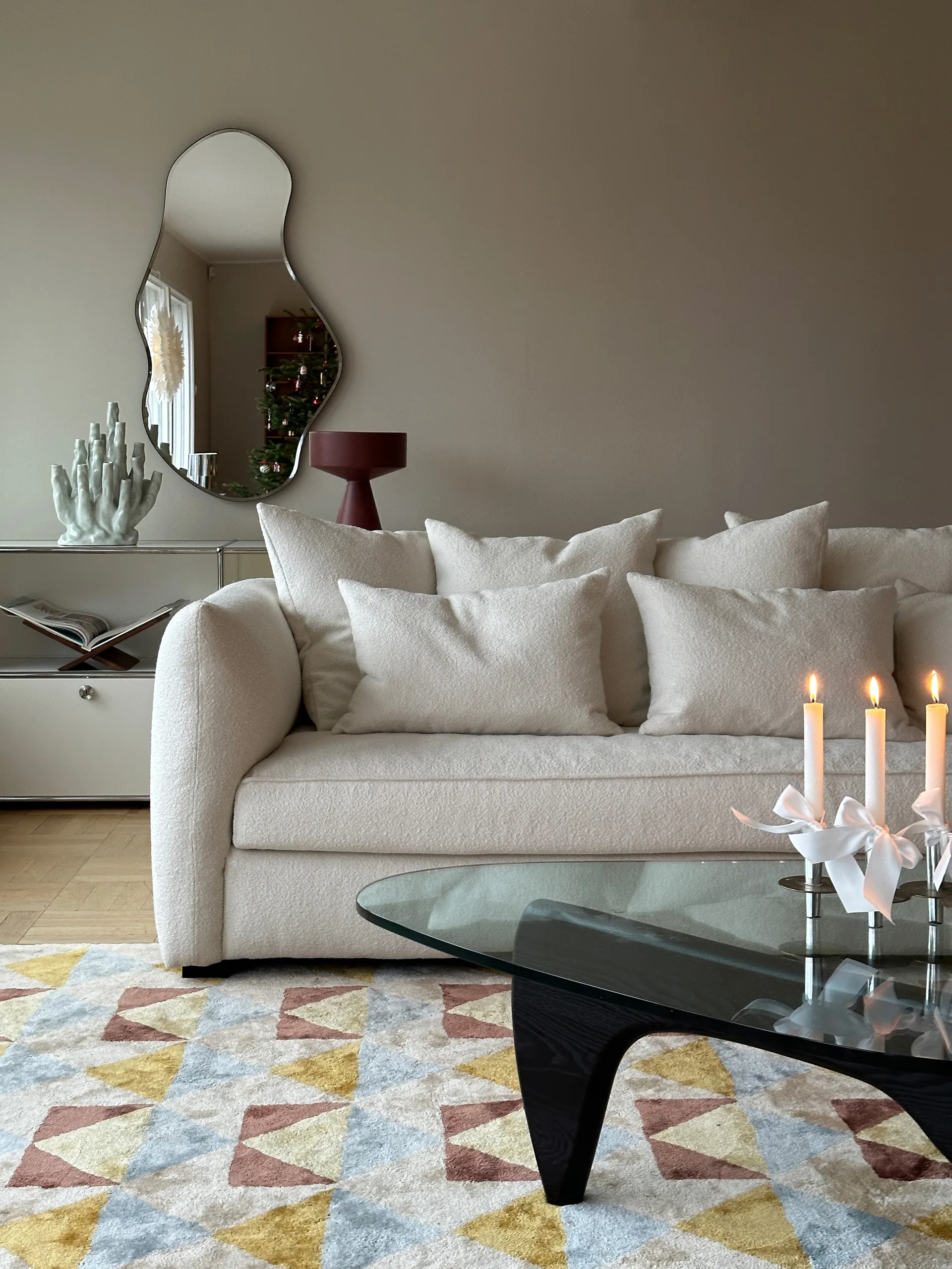 Cornell sohva, Bouclé off white Tinted