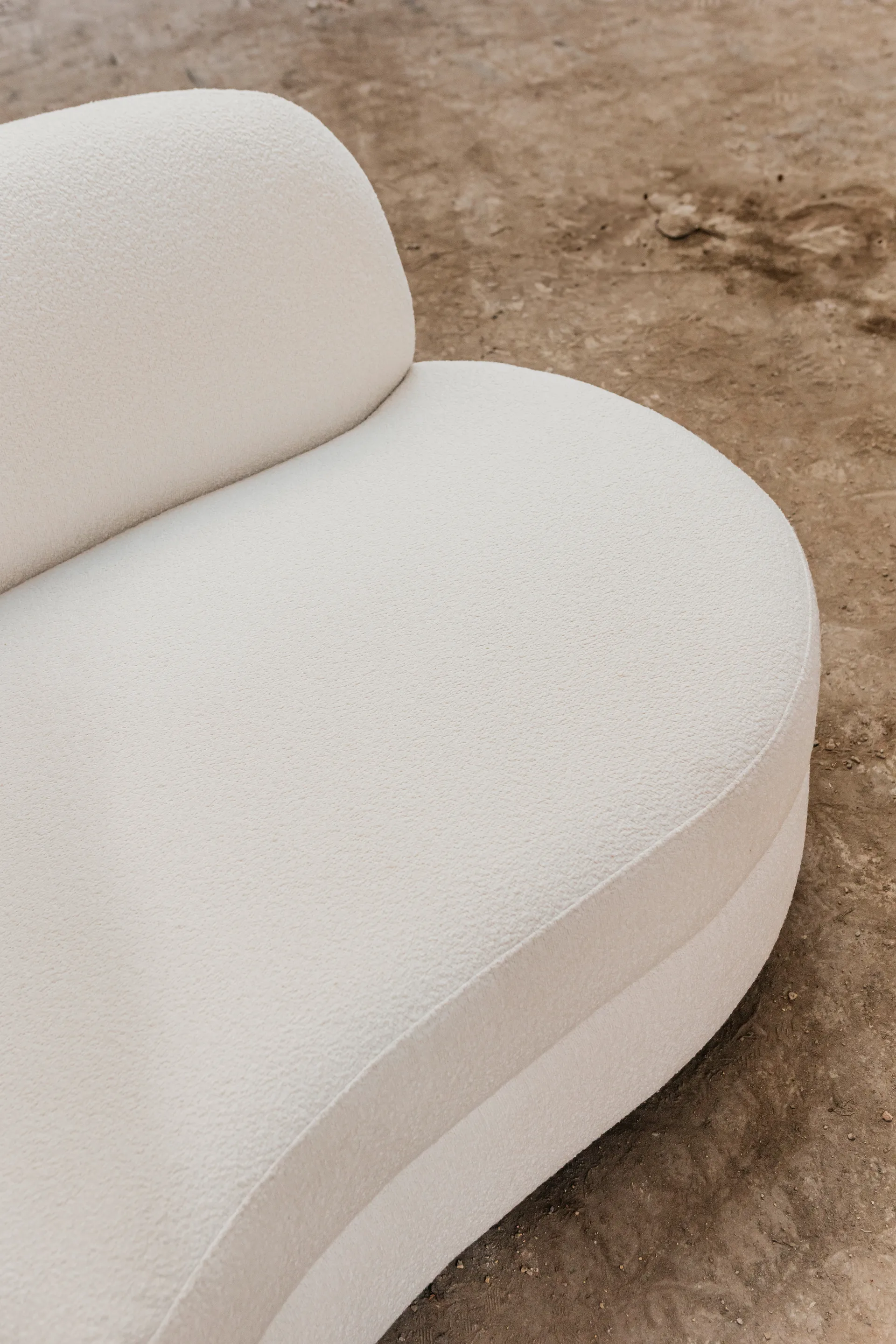 Delon sohva, Bouclé off-white Tinted