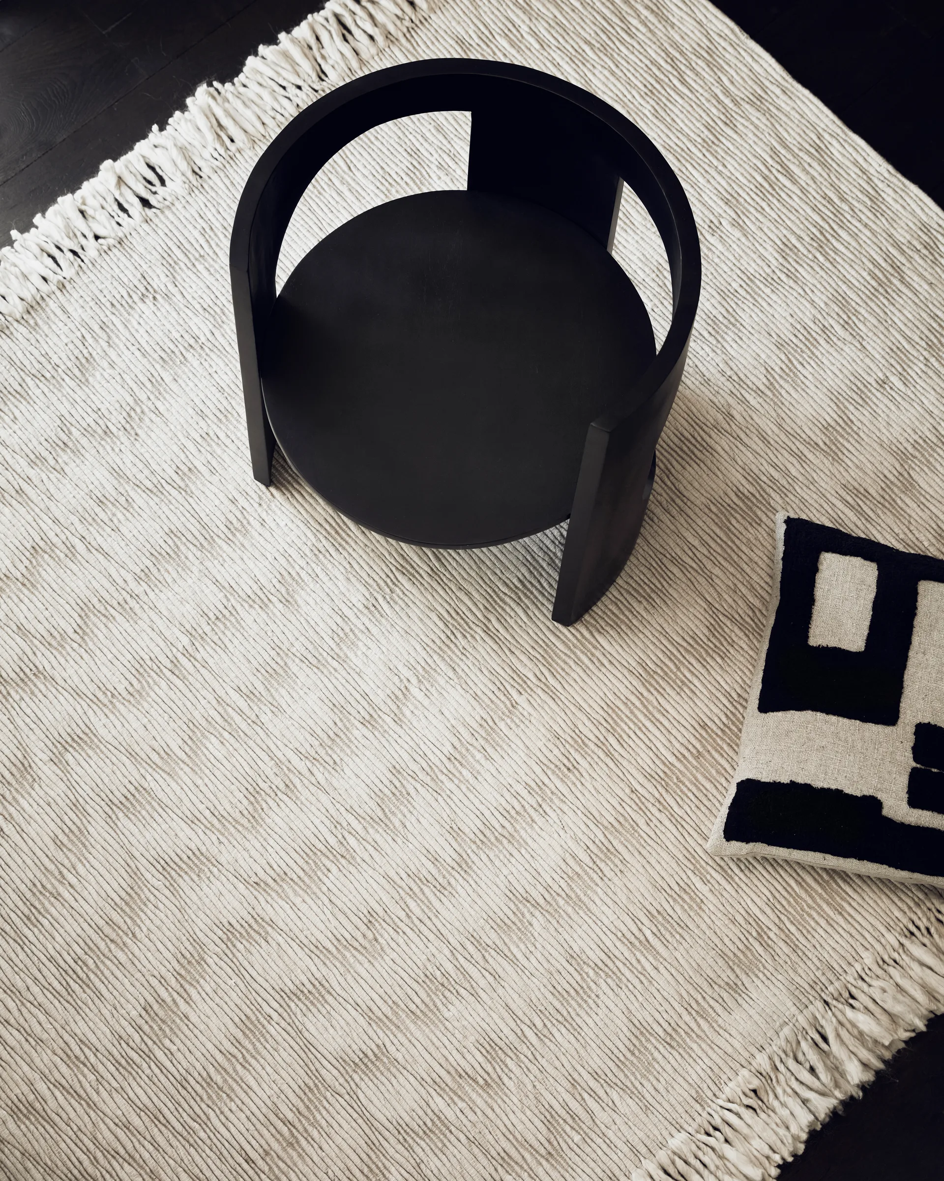 Fagerlund villamatto 170x240 cm, Beige-offwhite Tinted