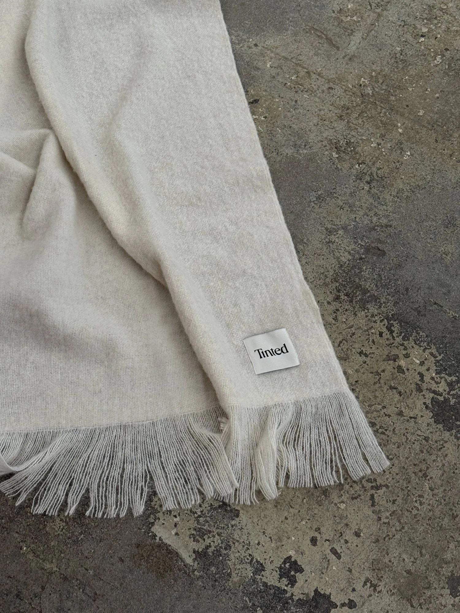 Fingal villaviltti, Solid off white-natural, 130x170 cm Tinted