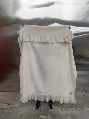 Fingal villaviltti - Solid off white-natural, 130x170 cm - Tinted