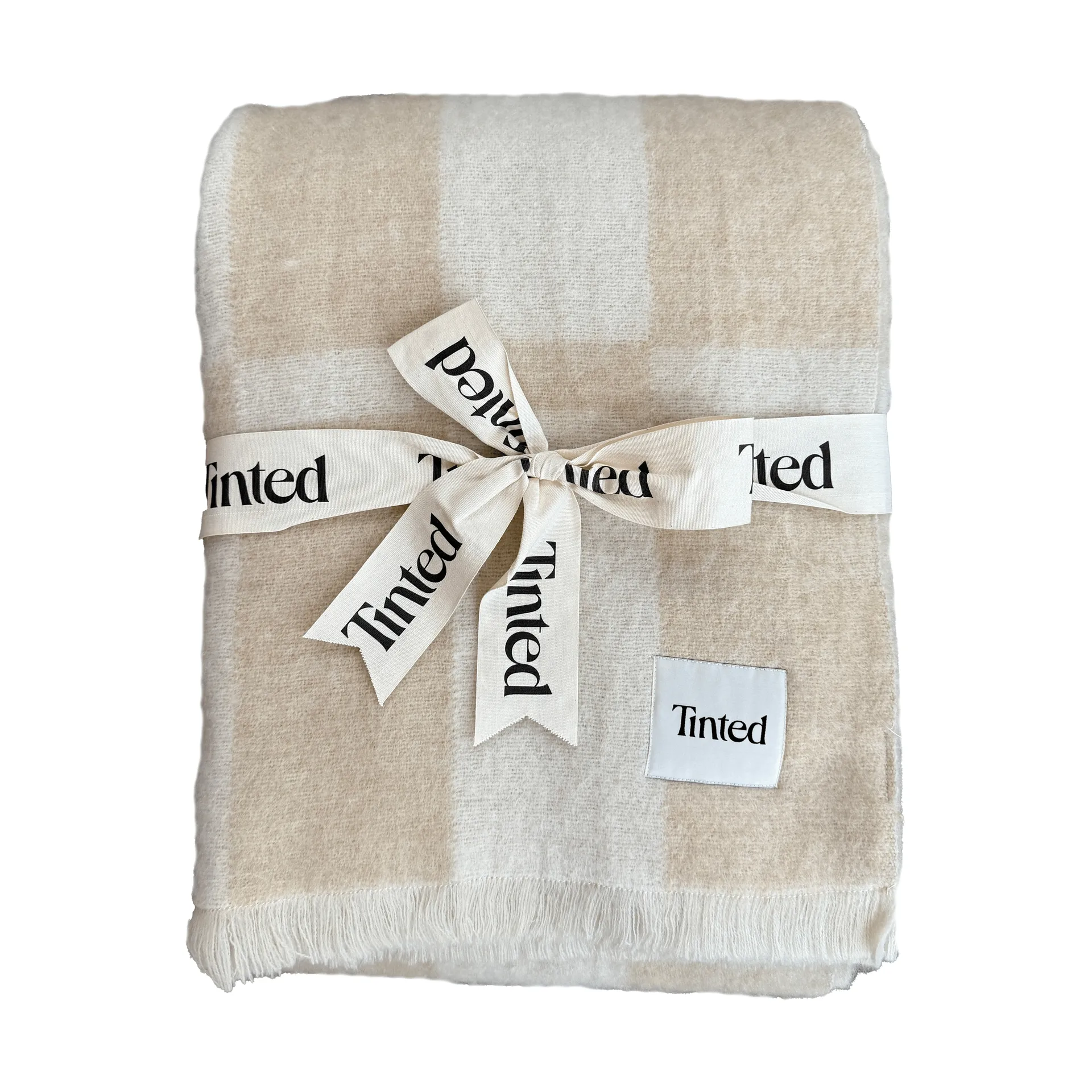 Hallin mohairviltti, Beige-off white, 130×170 cm Tinted