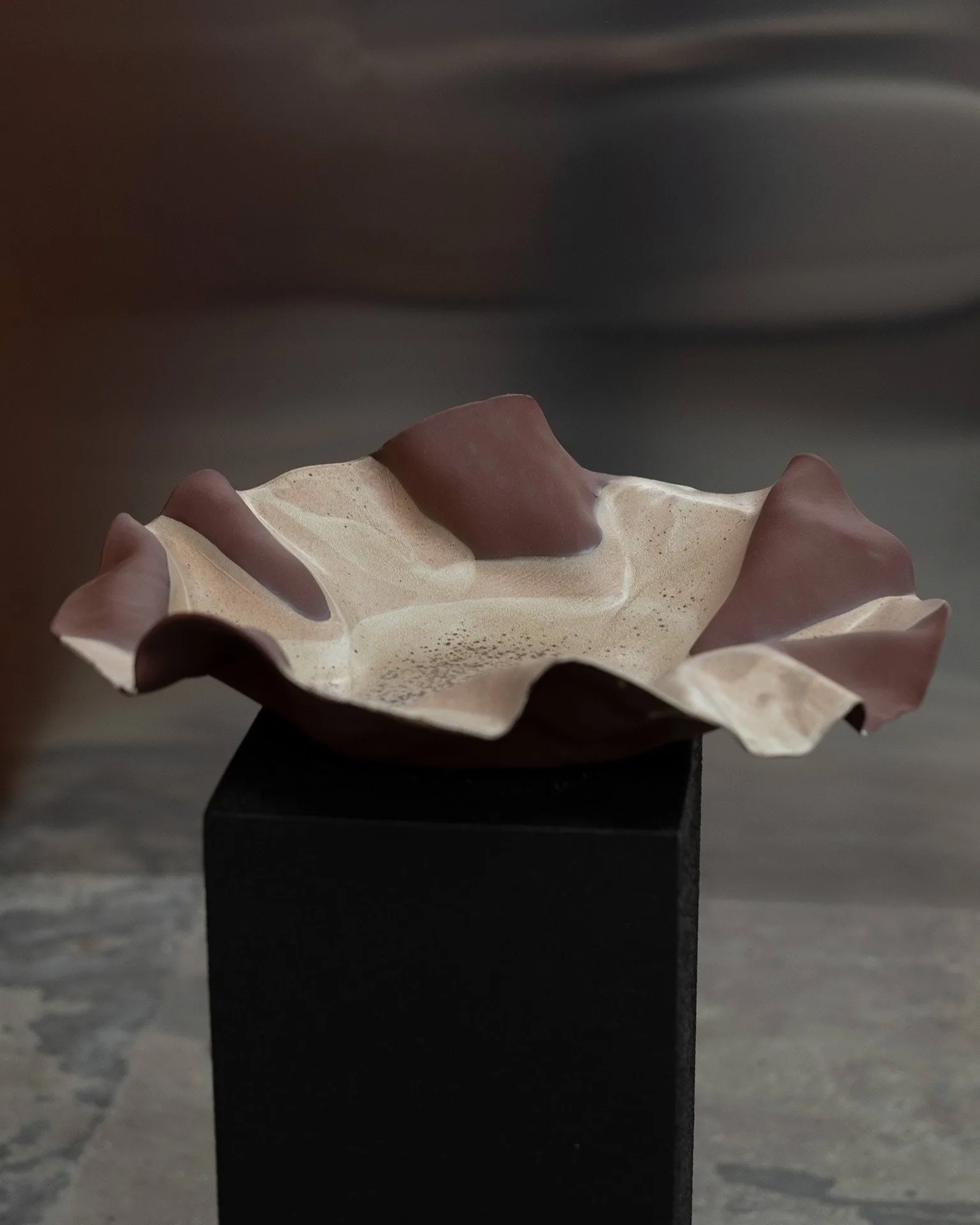 Hyllin tarjoiluvati, Ruskea, 50x40x8 cm Tinted