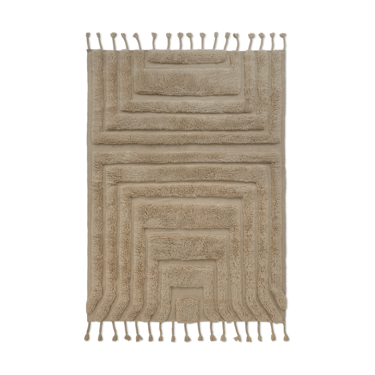 Tinted Kask villamatto 170x240 cm Beige | Skandinaavinen Sisustus | Villamatot | Beige