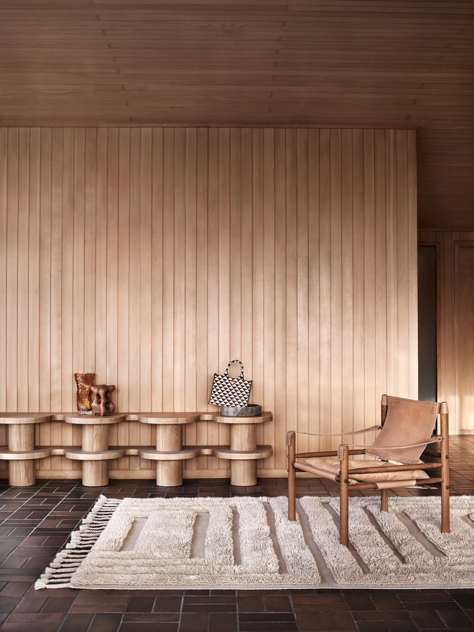 Kask villamatto 170x240 cm, Beige Tinted