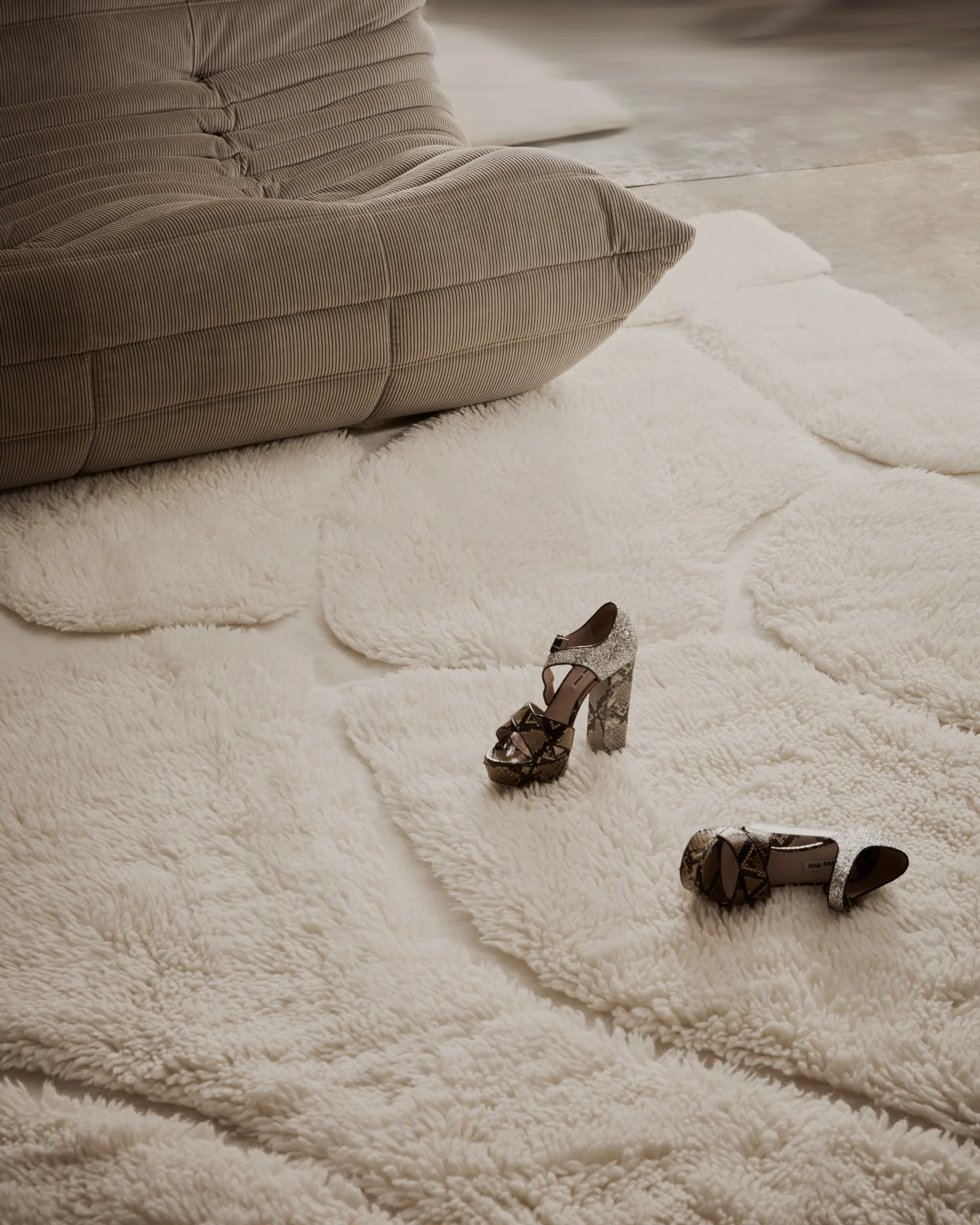 Kullin villamatto 170x240 cm, Offwhite Tinted