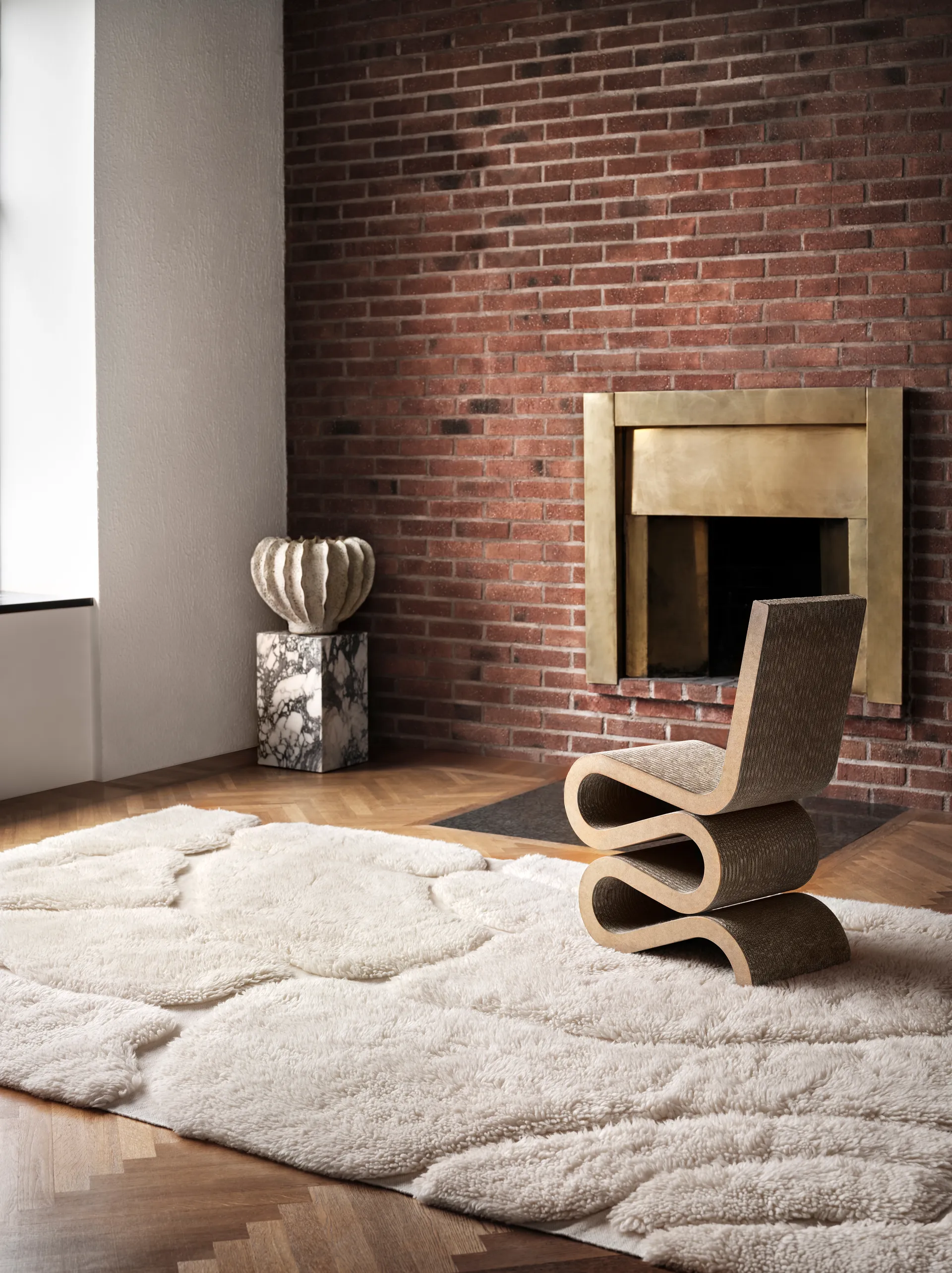 Kullin villamatto 250x350 cm, Offwhite Tinted