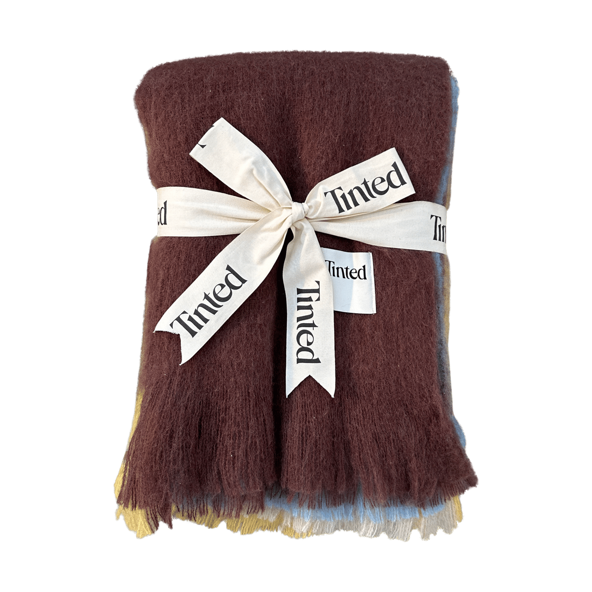 Tinted Lovstrand villahuopa 130x170 cm Brown-multi | Skandinaavinen Sisustus | Villahuovat & Villaviltit | Ruskea