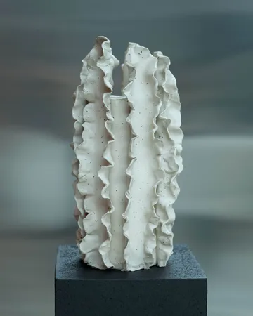Melera maljakko - Beige, 33x16 cm - Tinted
