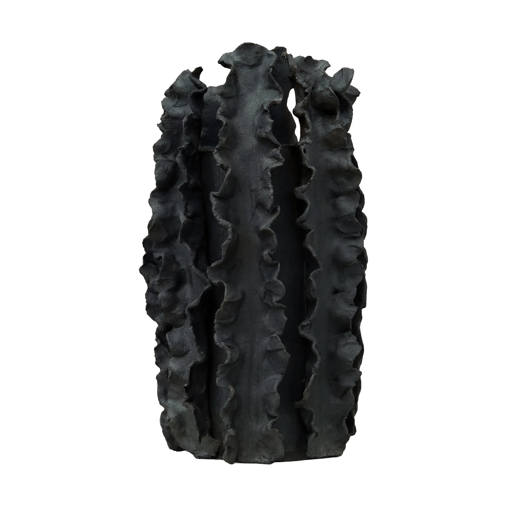 Melera maljakko, Black, 33x16 cm Tinted