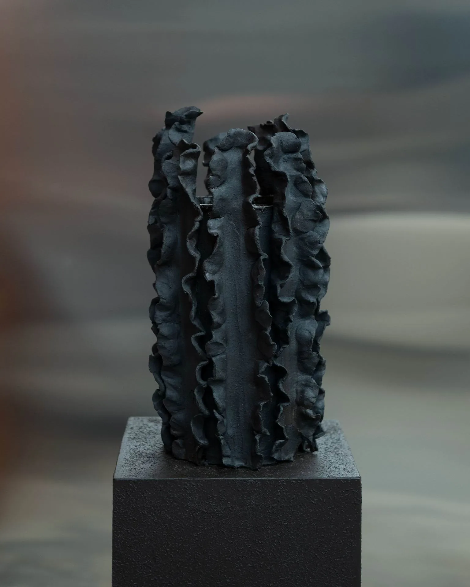 Melera maljakko, Black, 33x16 cm Tinted