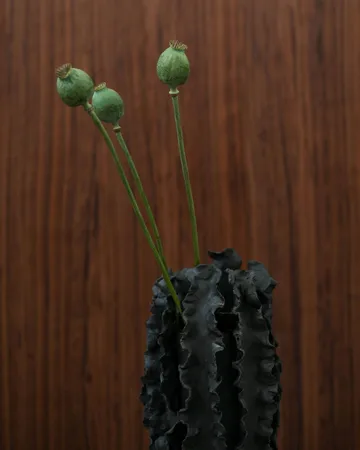 Melera maljakko - Black, 33x16 cm - Tinted