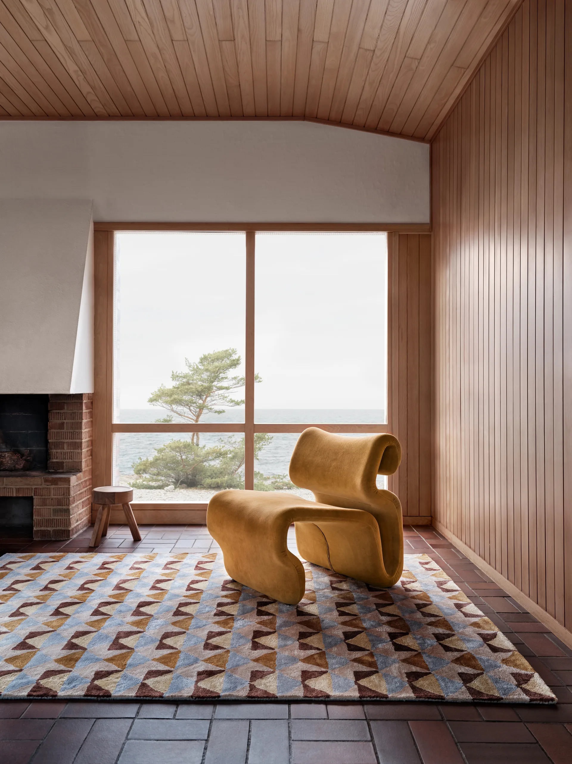 Mellin viskoosi matto 170x240 cm, Multi Tinted