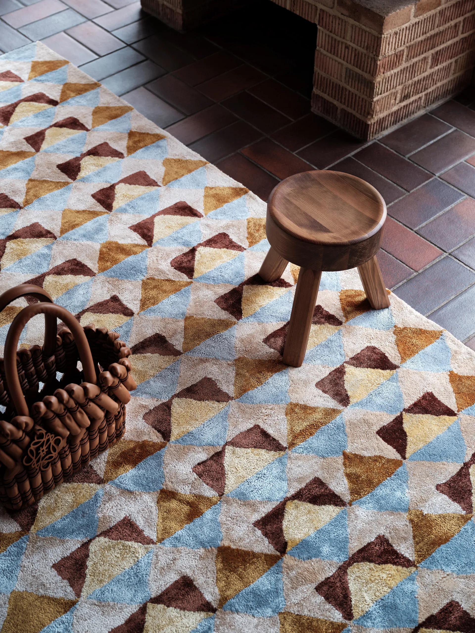 Mellin viskoosi matto 170x240 cm, Multi Tinted