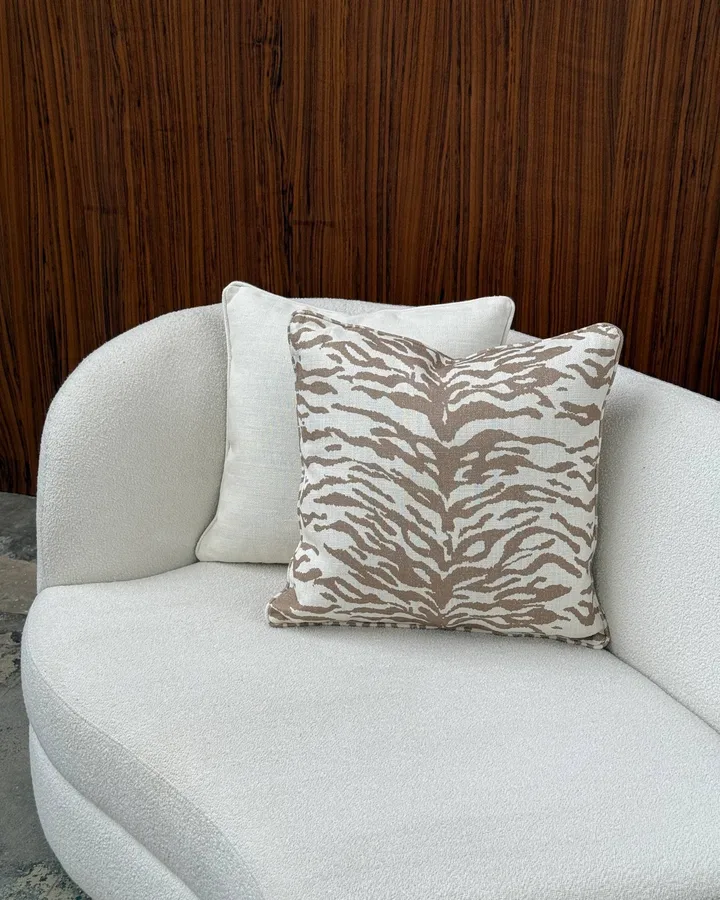 Norell koristetyyny - Tiger beige-off white, 50x50 cm - Tinted