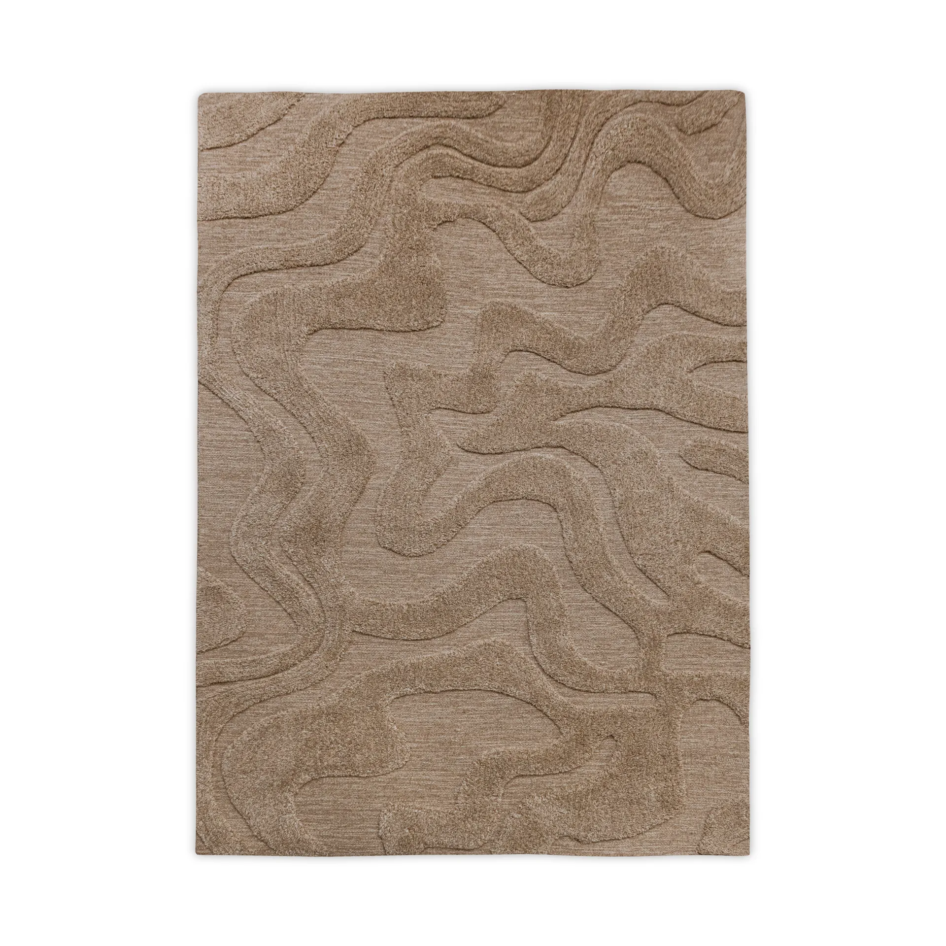 Norlander villamatto 250x350 cm, Beige-melange Tinted