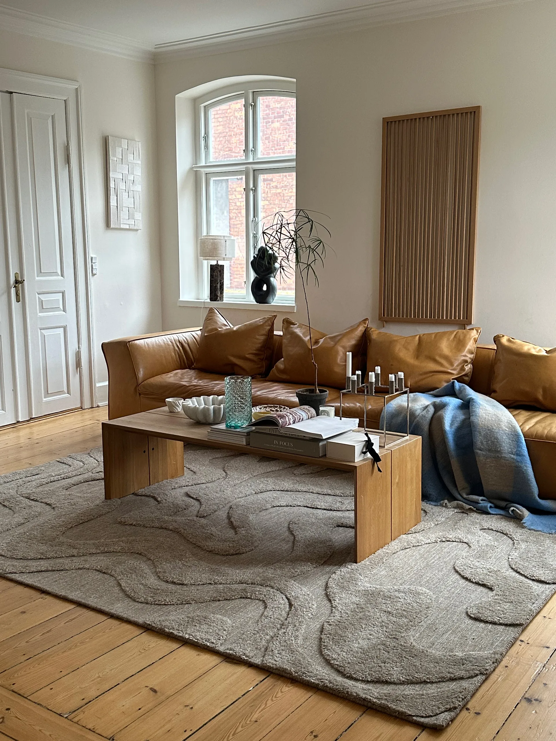 Norlander villamatto 250x350 cm, Beige-melange Tinted