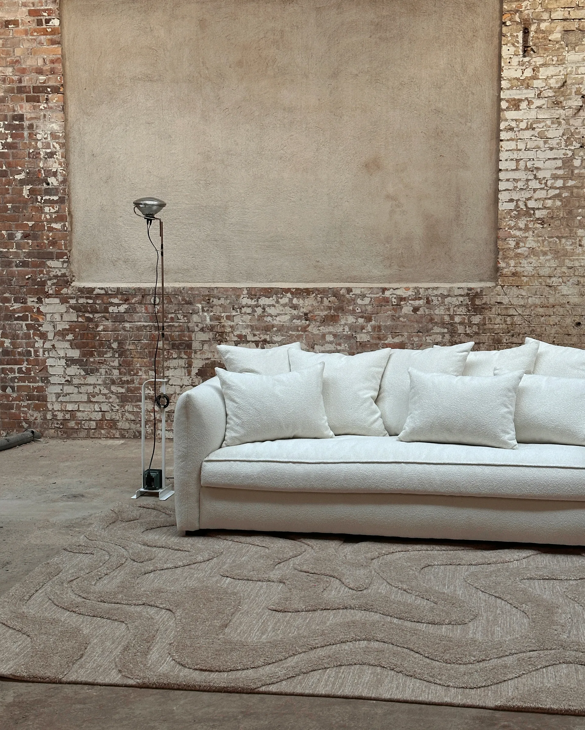 Norlander villamatto 250x350 cm, Beige-melange Tinted