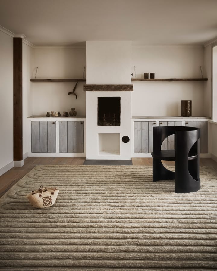 Riklund villamatto 190x290 cm, Beige-melange Tinted