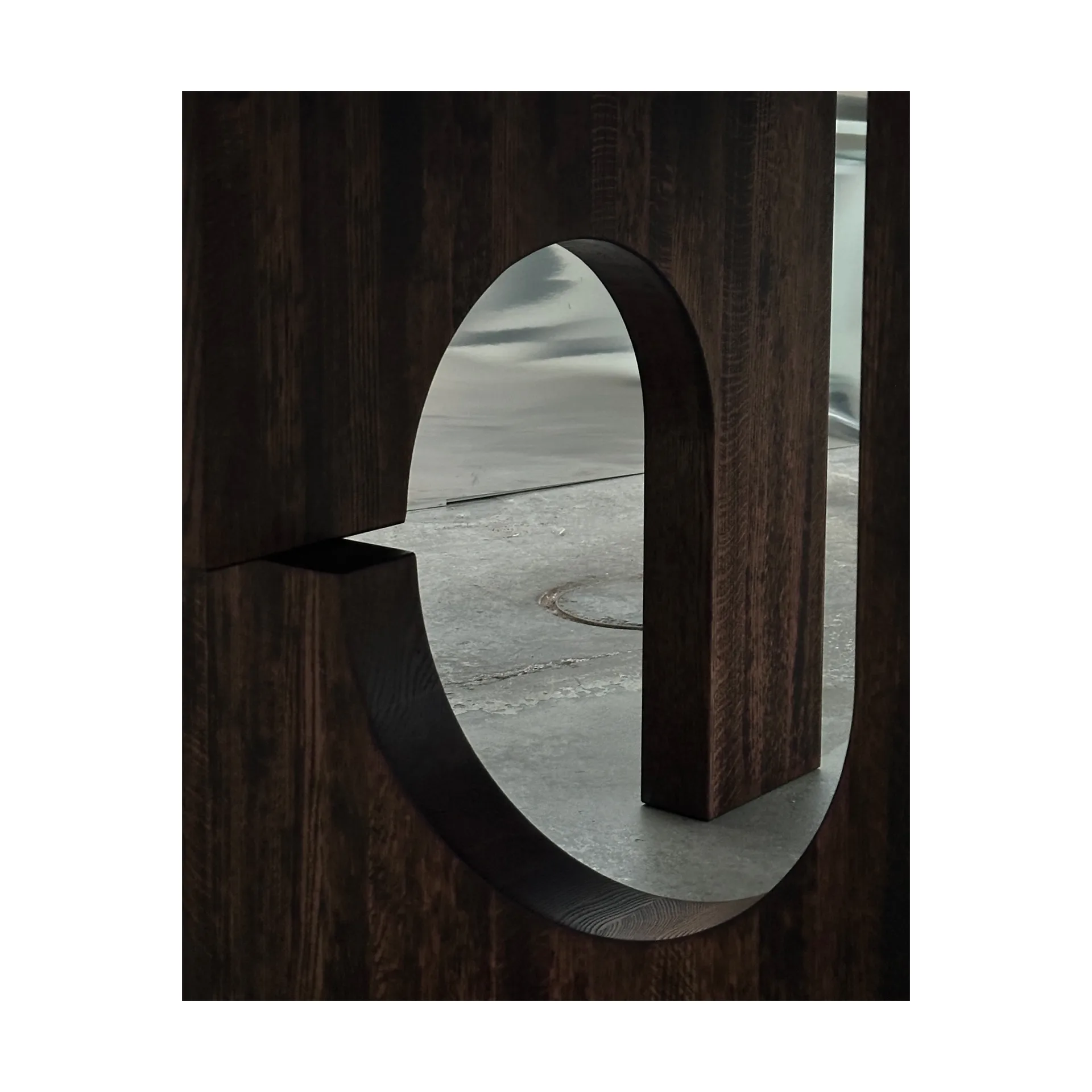 Sanders ruokapöytä Ø160 cm, Tummaksi petsattu tammi Tinted