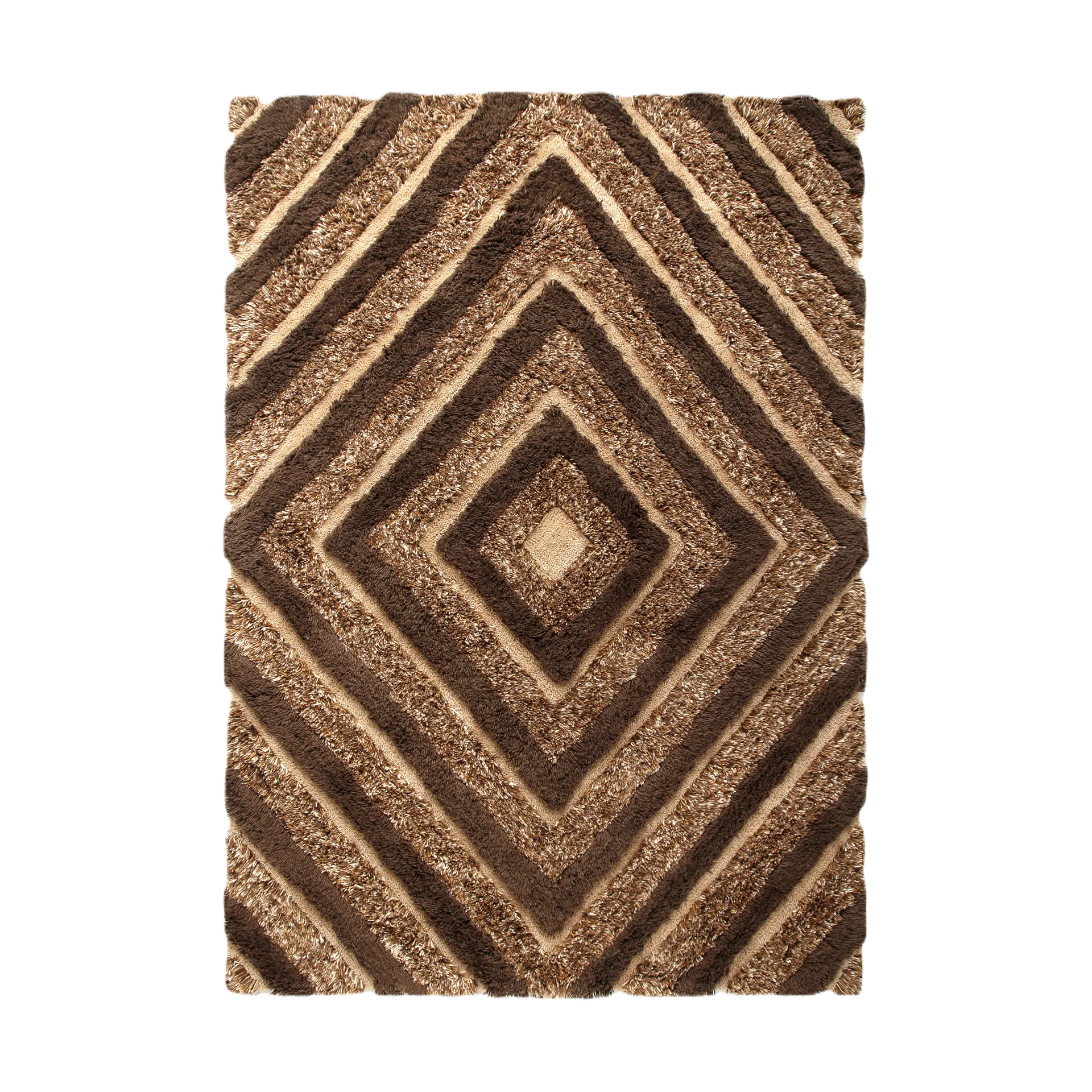 Stenborg villamatto 170x240 cm, Brown Tinted