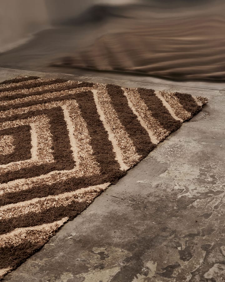 Stenborg villamatto 170x240 cm, Brown Tinted
