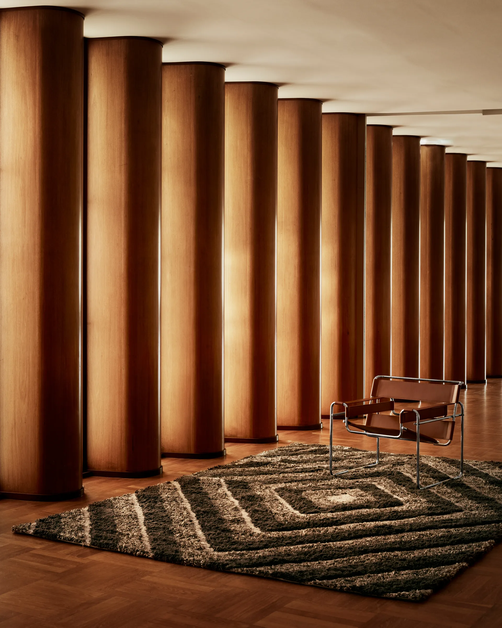 Stenborg villamatto 170x240 cm, Brown Tinted