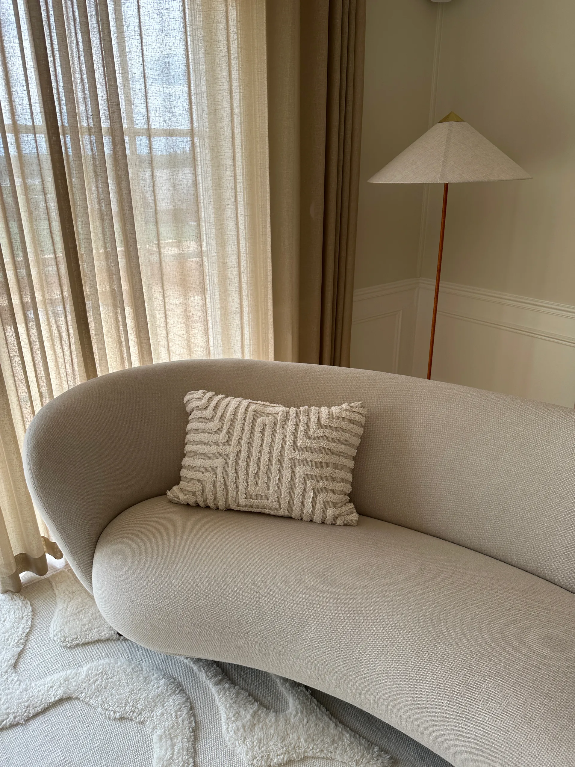 Telin tyyny 30x50 cm, Offwhite Tinted