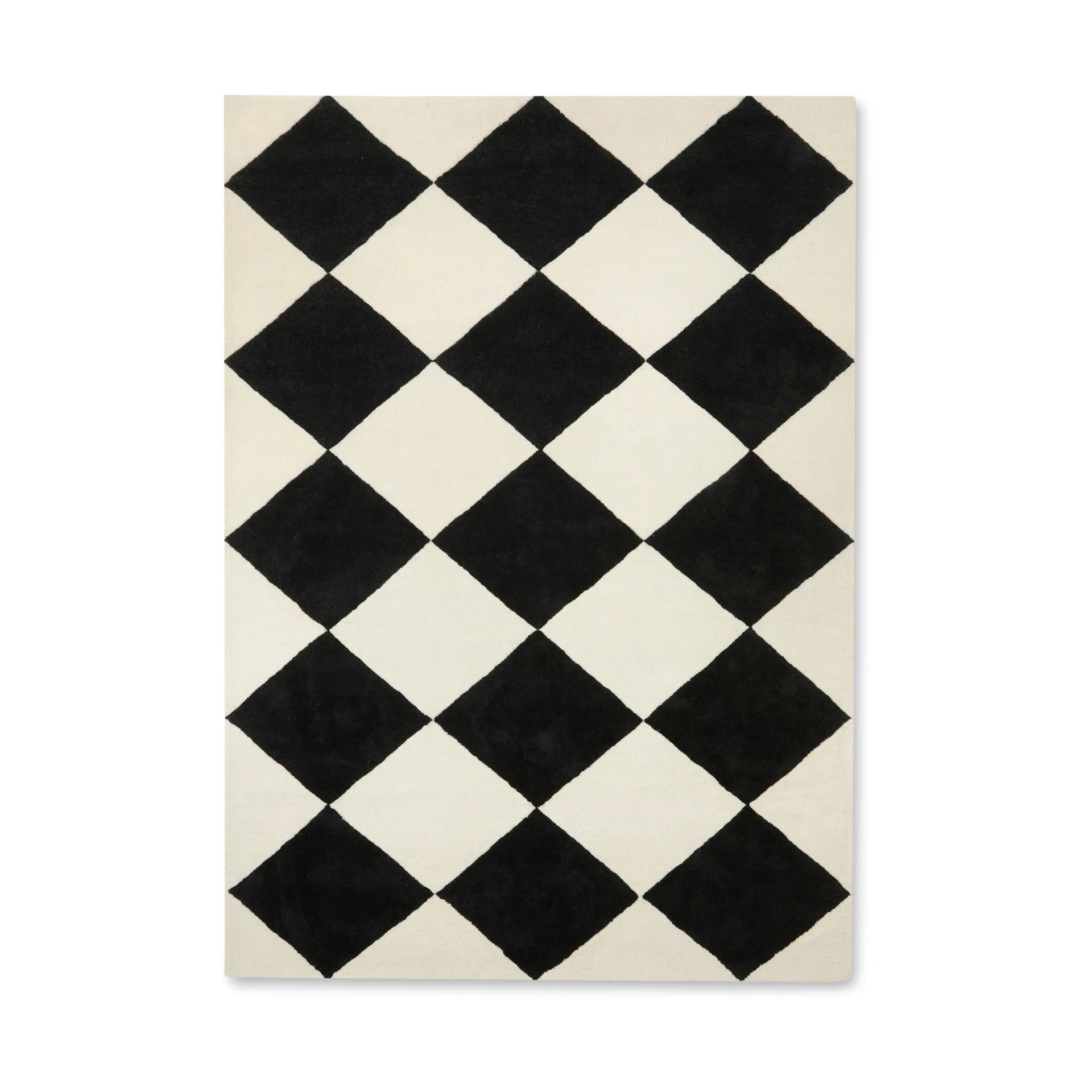 Tenman villamatto 170x240 cm, Black-white Tinted