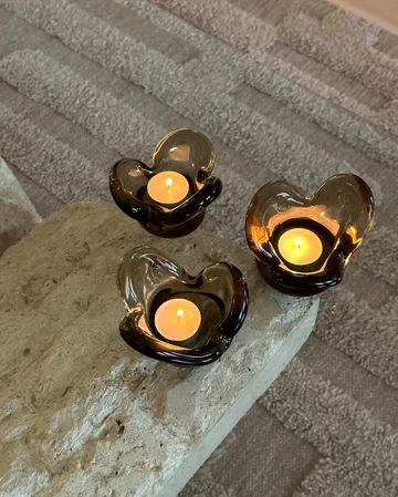 Visser kynttilälyhty - Brown - Tinted