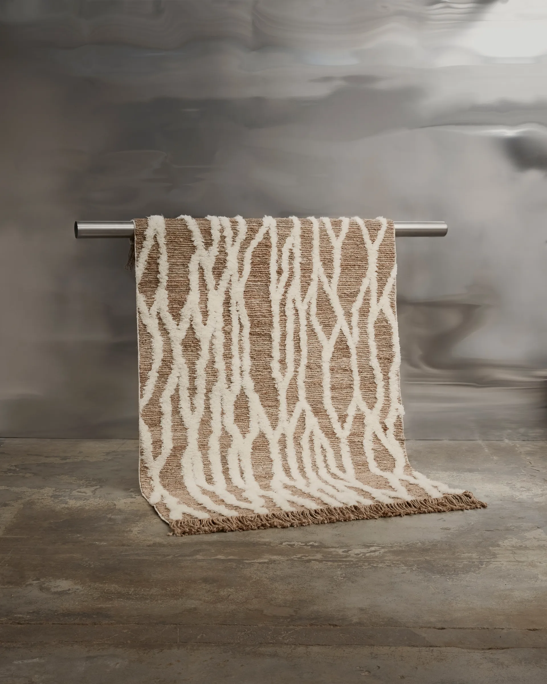 Wahl juuttimatto 170x240 cm, Brown-offwhite Tinted