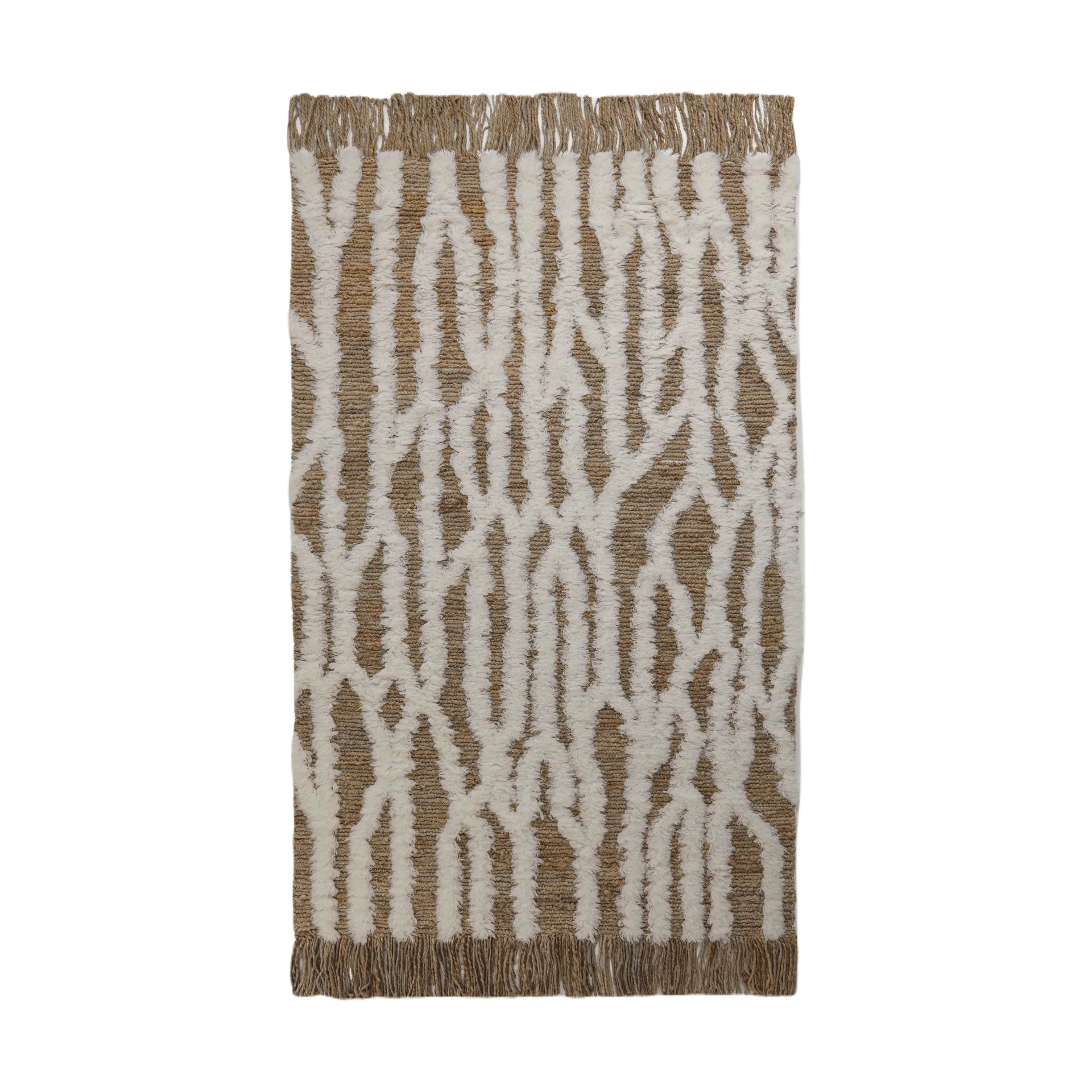 Wahl juuttimatto 200x300 cm, Brown-offwhite Tinted