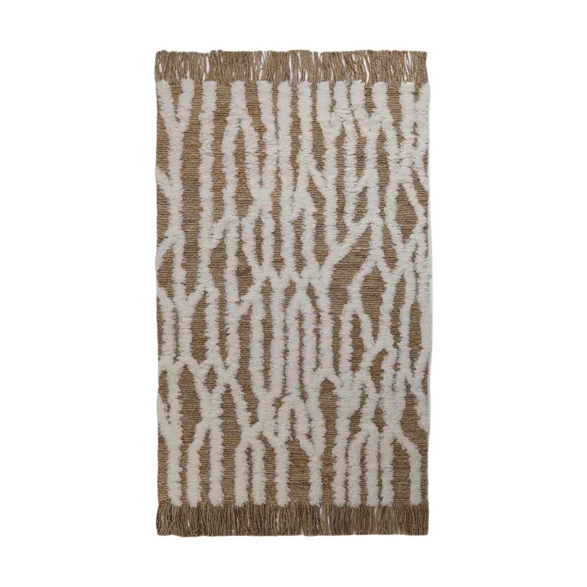 Tinted Wahl juuttimatto 200×300 cm Brown-offwhite