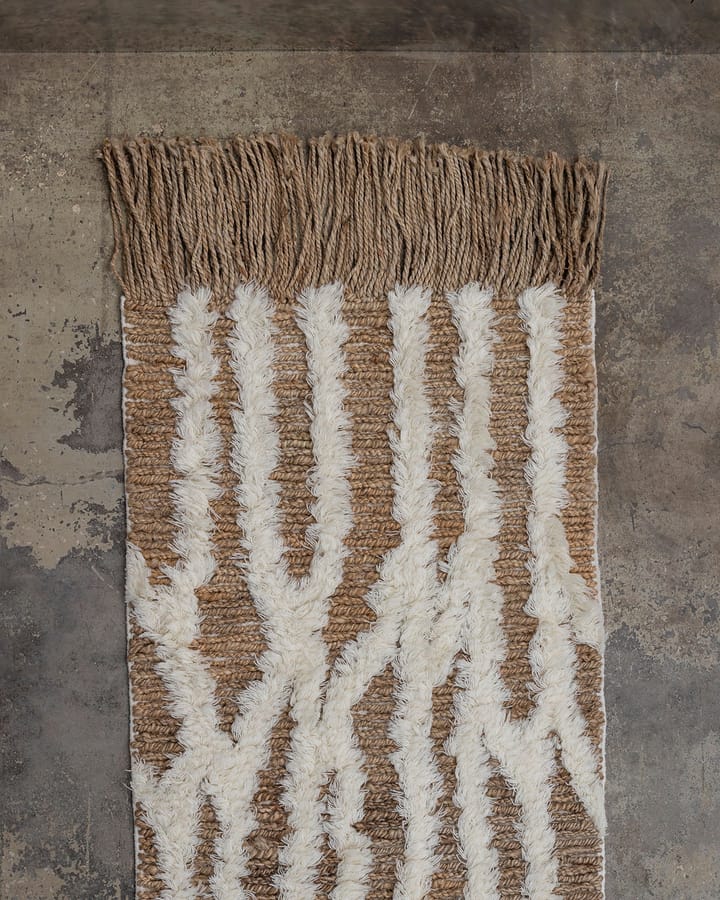 Wahl käytävämatto juutti 80x350 cm, Brown-offwhite Tinted