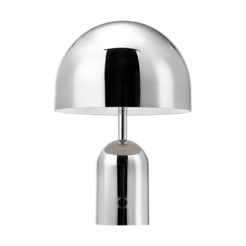 Bell Portable LED -pöytävalaisin 28 cm - Hopea - Tom Dixon