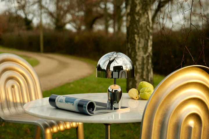 Bell Portable LED -pöytävalaisin 28 cm, Hopea Tom Dixon
