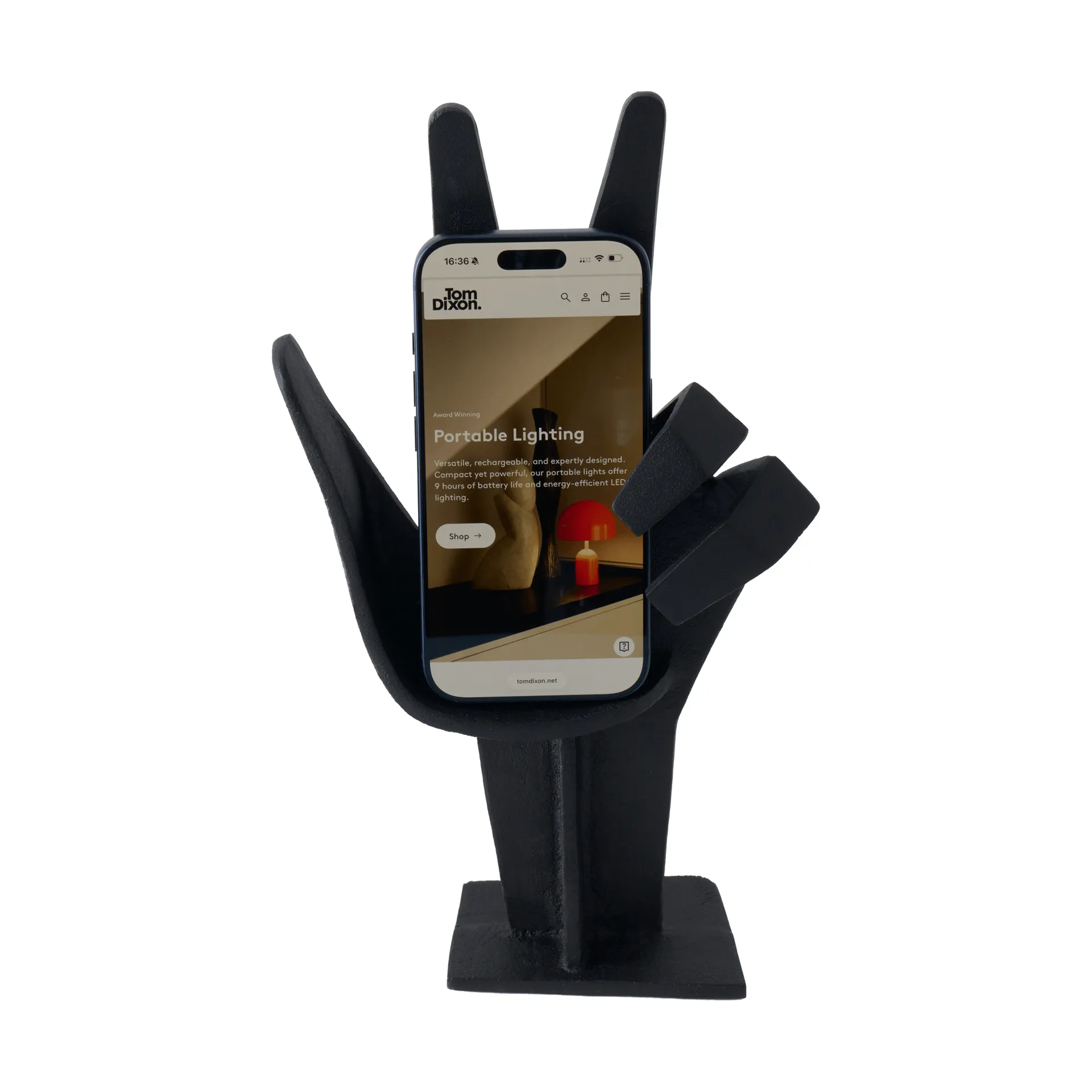 Cast Iron -käsi, Black, 29,8x6,5 cm Tom Dixon