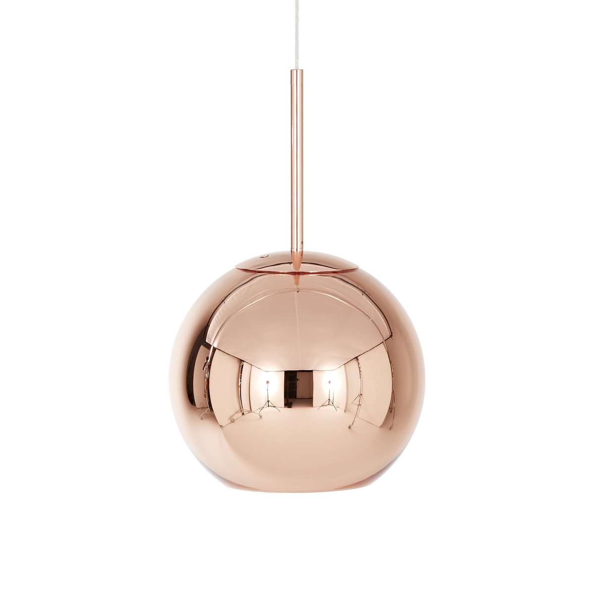 Tom Dixon Copper Round -riippuvalaisin LED Ø 25 cm Copper