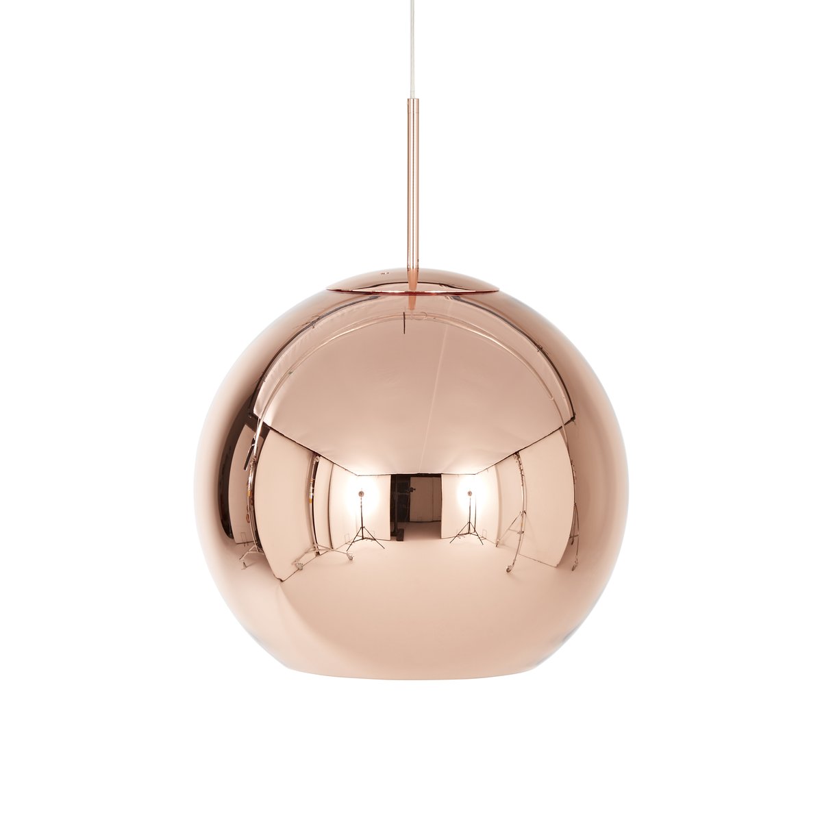 Tom Dixon Copper Round -riippuvalaisin LED Ø 45 cm Copper