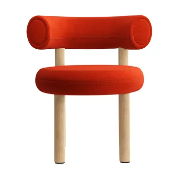 Fat dining chair - Brushed oak, Hallingdal 65 Orangeq - Tom Dixon
