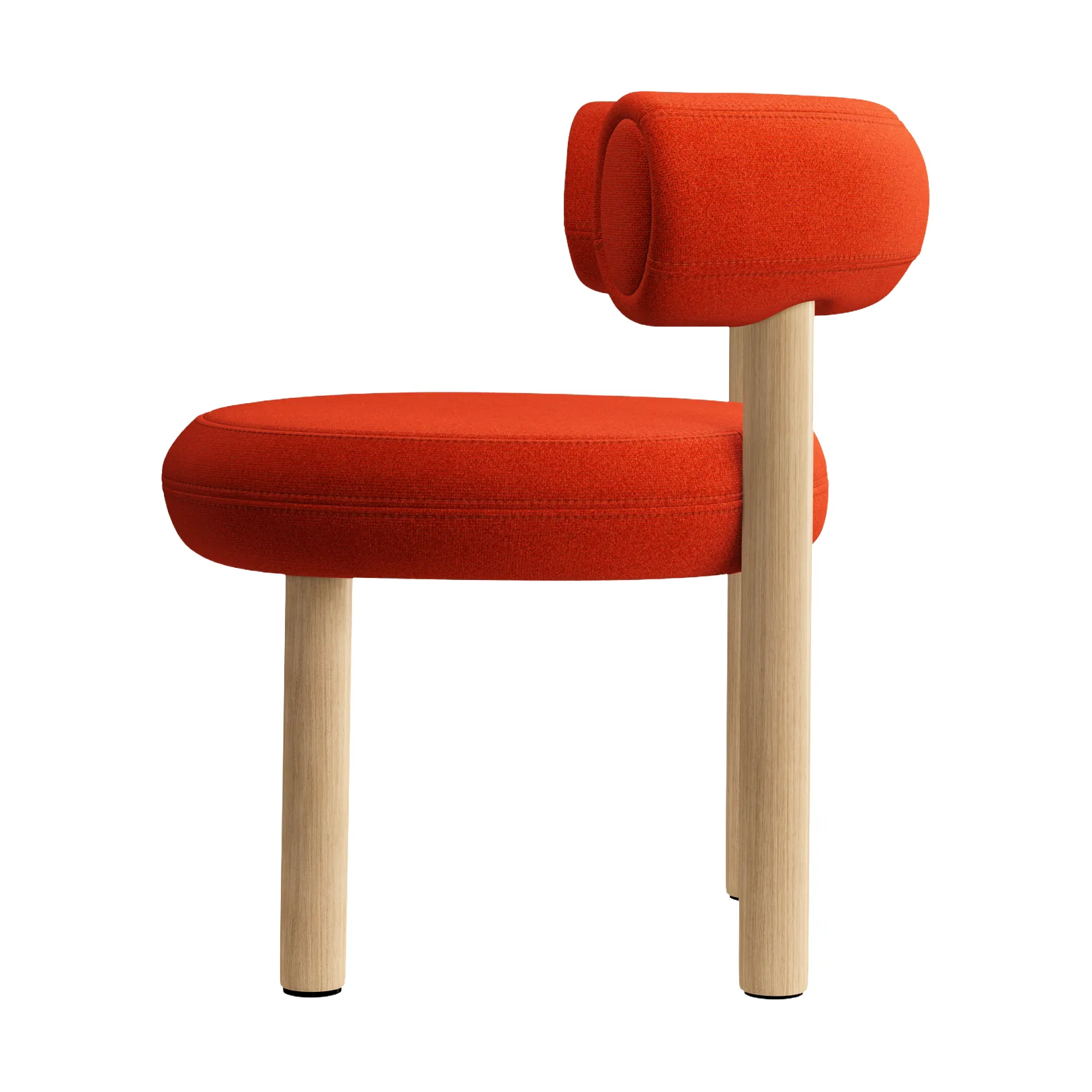Fat dining chair, Brushed oak, Hallingdal 65 Orangeq Tom Dixon