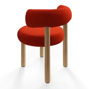 Fat dining chair - Brushed oak, Hallingdal 65 Orangeq - Tom Dixon