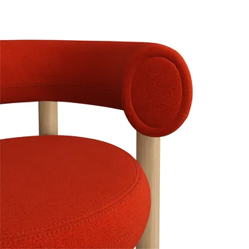 Fat dining chair - Brushed oak, Hallingdal 65 Orangeq - Tom Dixon