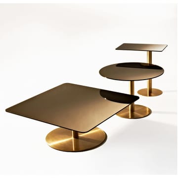 Flash-sohvapöytä 80x80 cm - Kupari-messinkiteline - Tom Dixon