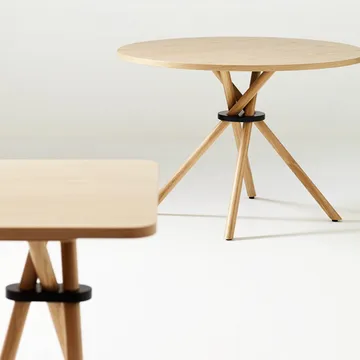Flash-sohvapöytä 80x80 cm - Kupari-messinkiteline - Tom Dixon