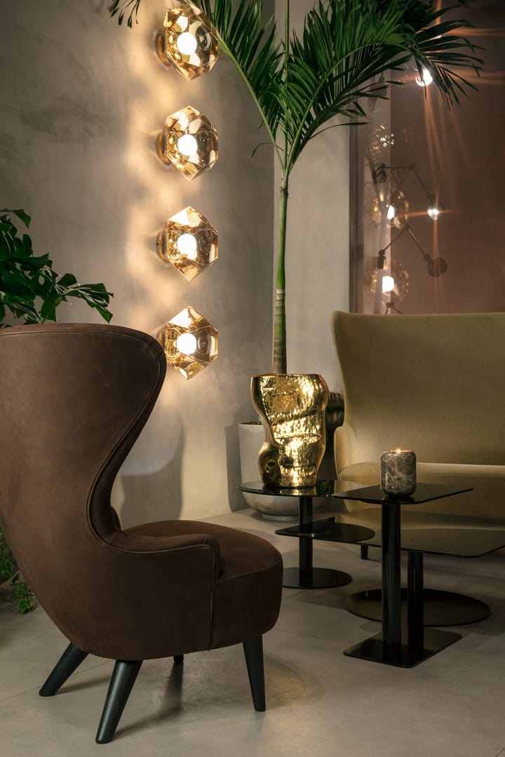 Flash sohvapöytä pyöreä, Musta-musta teline Tom Dixon