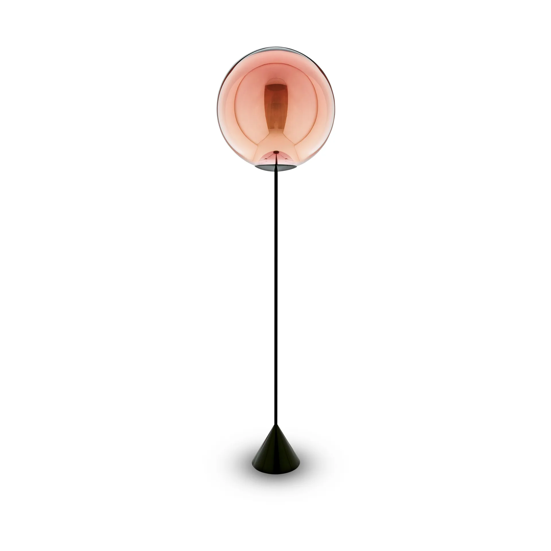 Globe Cone slim lattiavalaisin LED 180 cm, Kupari Tom Dixon